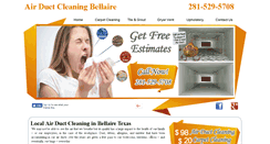 Desktop Screenshot of airductcleaning-bellaire.com